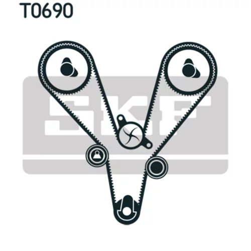 Sada ozubeného remeňa SKF VKMA 95657 - obr. 1
