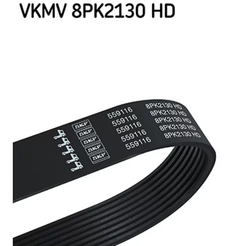 Ozubený klinový remeň SKF VKMV 8PK2130 HD