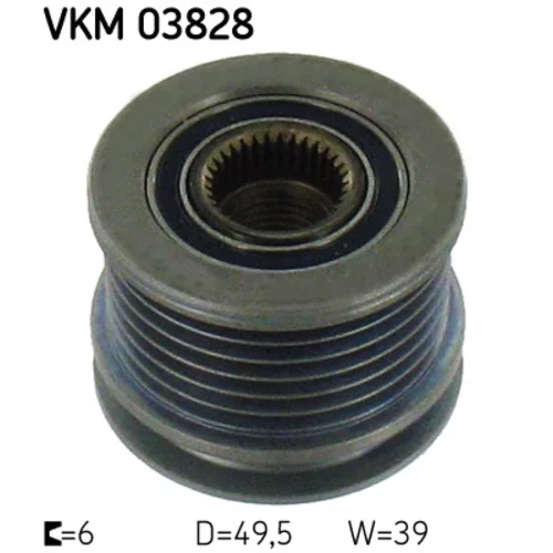 Voľnobežka alternátora SKF VKM 03828