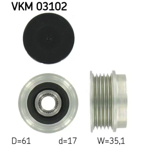 Voľnobežka alternátora SKF VKM 03102