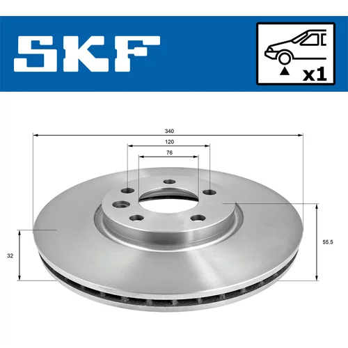 Brzdový kotúč VKBD 81084 V1 /SKF/ - obr. 1