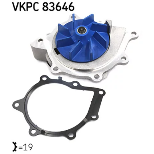 Vodné čerpadlo, chladenie motora SKF VKPC 83646 - obr. 1