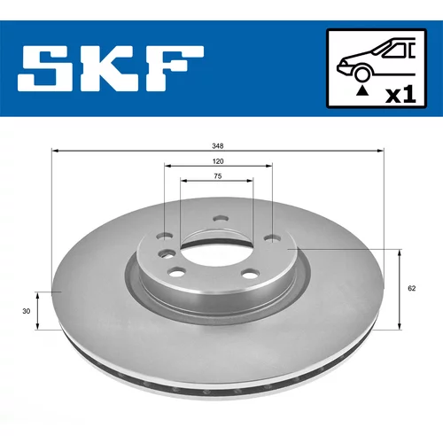 Brzdový kotúč SKF VKBD 80199 V1 - obr. 1