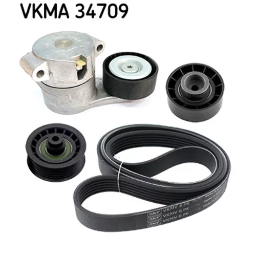 Ozubený klinový remeň - Sada SKF VKMA 34709