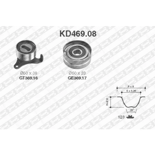 Sada ozubeného remeňa SNR KD469.08