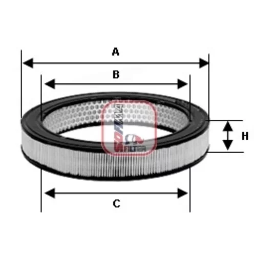 Vzduchový filter SOFIMA S 0939 A