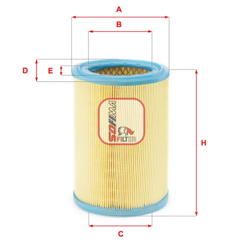 Vzduchový filter SOFIMA S 7252 A