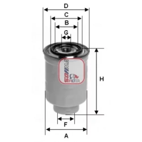 Palivový filter SOFIMA S 4398 NR