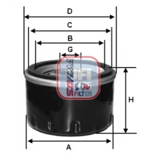 Olejový filter SOFIMA S 8240 R