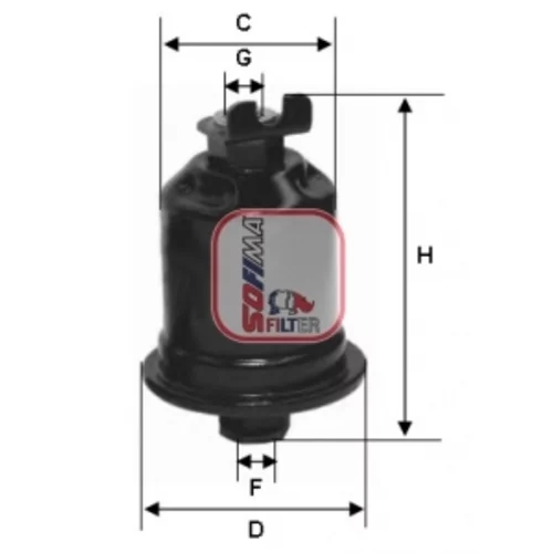 Palivový filter SOFIMA S 1592 B