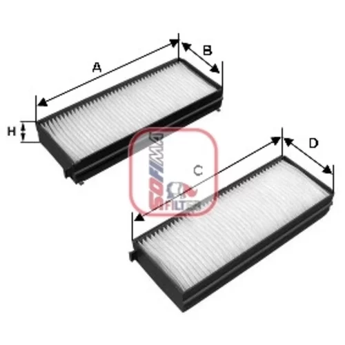 Filter vnútorného priestoru SOFIMA S 3201 C