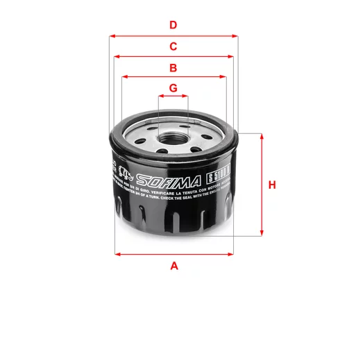 Olejový filter SOFIMA S 5100 R