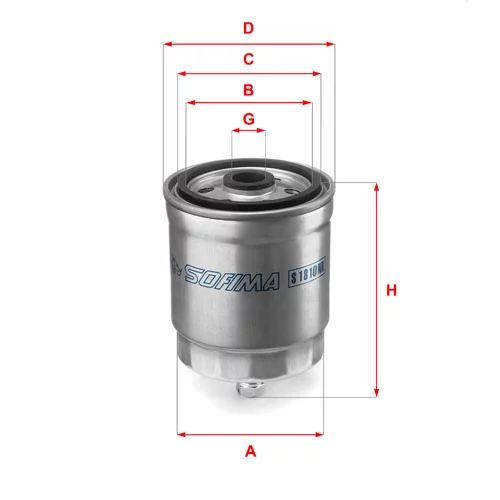 Palivový filter SOFIMA S 1810 NR