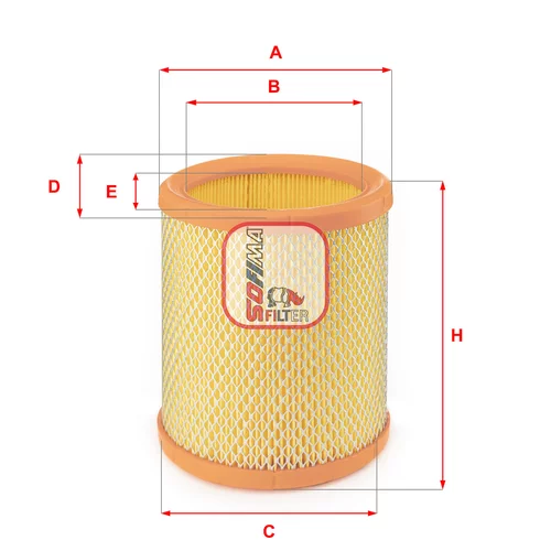 Vzduchový filter SOFIMA S 7196 A