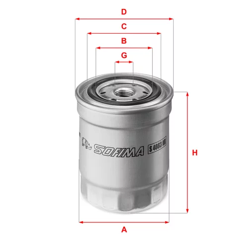 Palivový filter SOFIMA S 4083 NR