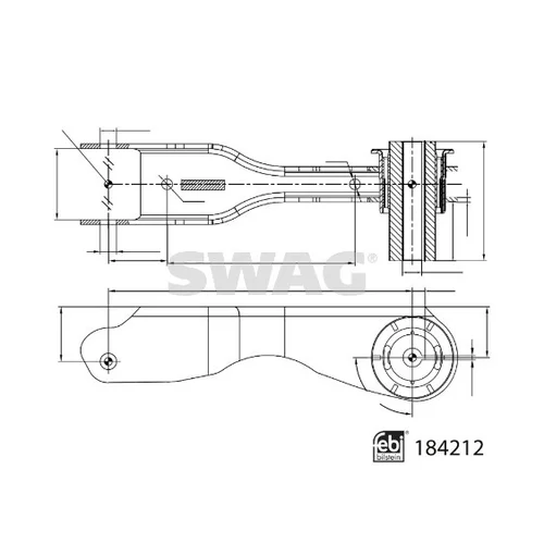 Rameno zavesenia kolies SWAG 33 10 9311 - obr. 2