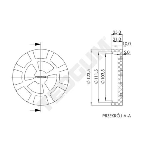 Podpera, pojazdný zdvihák TEDGUM TED52370 - obr. 3