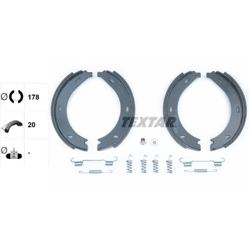 Sada brzd. čeľustí parkov. brzdy TEXTAR 91054600 - obr. 1