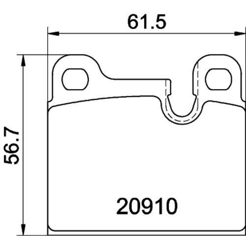 Sada brzdových platničiek kotúčovej brzdy TEXTAR 2091002