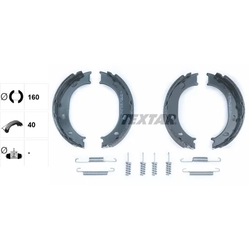 Sada brzd. čeľustí parkov. brzdy TEXTAR 91055100
