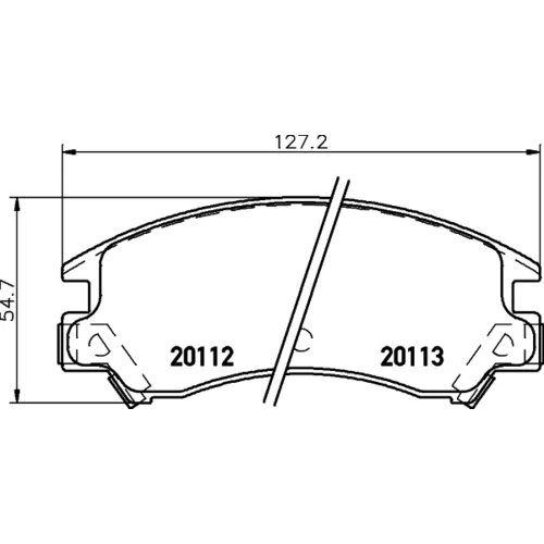 Sada brzdových platničiek kotúčovej brzdy TEXTAR 2011201