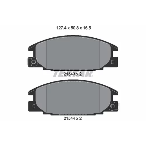 Sada brzdových platničiek kotúčovej brzdy TEXTAR 2154302