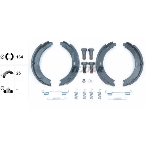 Sada brzd. čeľustí parkov. brzdy TEXTAR 91057200 - obr. 1