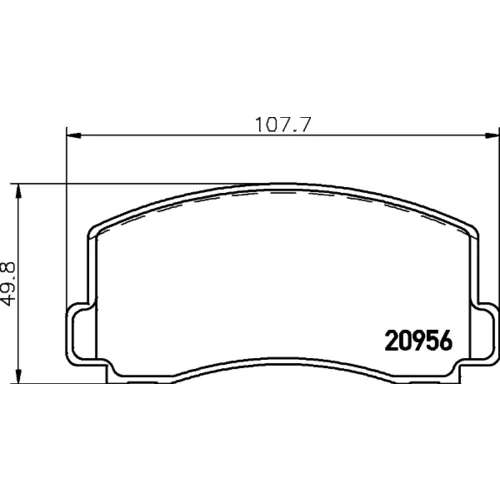 Sada brzdových platničiek kotúčovej brzdy TEXTAR 2095602