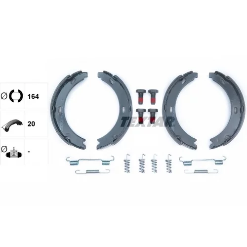 Sada brzd. čeľustí parkov. brzdy 91032800 /TEXTAR/ - obr. 1