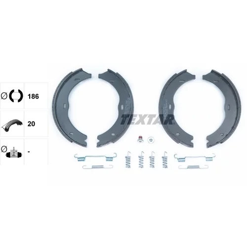 Sada brzd. čeľustí parkov. brzdy TEXTAR 91061900 - obr. 1