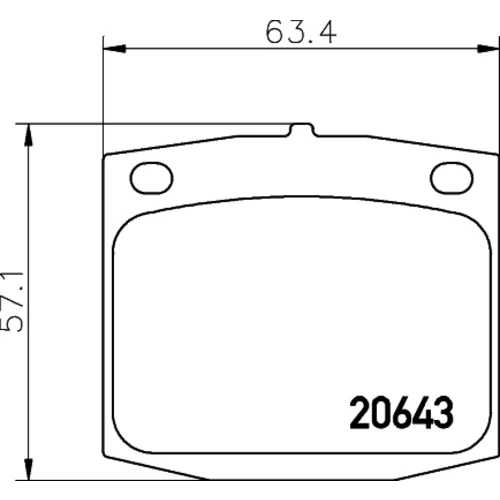 Sada brzdových platničiek kotúčovej brzdy TEXTAR 2064301