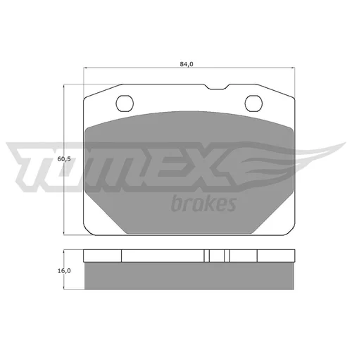 Sada brzdových platničiek kotúčovej brzdy TOMEX Brakes TX 10-31