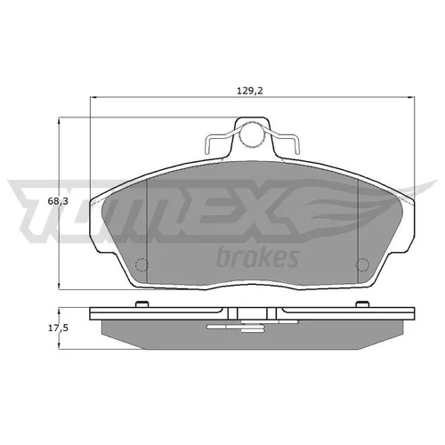 Sada brzdových platničiek kotúčovej brzdy TOMEX Brakes TX 11-511