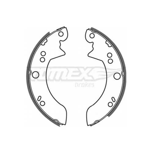 Sada brzdových čeľustí TOMEX Brakes TX 21-34