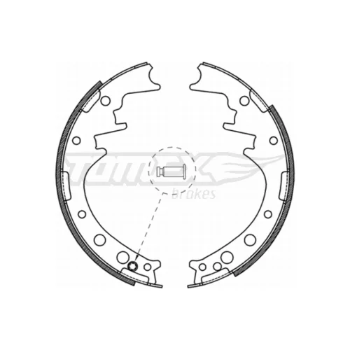 Sada brzdových čeľustí TOMEX Brakes TX 21-56