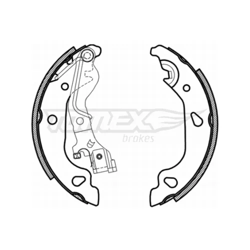 Sada brzdových čeľustí TOMEX Brakes TX 21-59