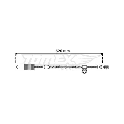 Výstražný kontakt opotrebenia brzdového obloženia TOMEX Brakes TX 30-32