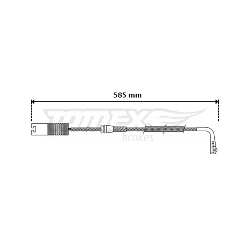 Výstražný kontakt opotrebenia brzdového obloženia TOMEX Brakes TX 30-35
