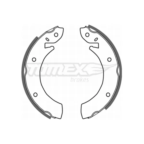 Sada brzdových čeľustí TOMEX Brakes TX 20-96