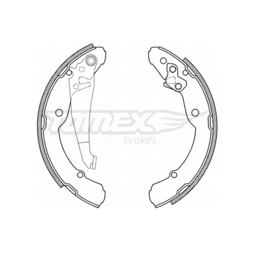 Sada brzdových čeľustí TOMEX Brakes TX 21-04