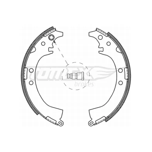 Sada brzdových čeľustí TOMEX Brakes TX 21-07