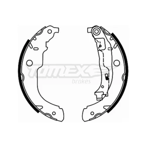 Sada brzdových čeľustí TOMEX Brakes TX 21-96