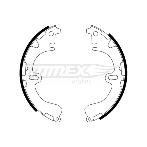 Sada brzdových čeľustí TOMEX Brakes TX 23-34