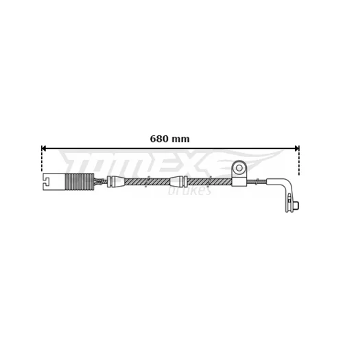 Výstražný kontakt opotrebenia brzdového obloženia TOMEX Brakes TX 30-46