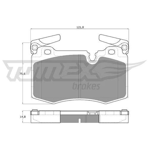 Sada brzdových platničiek kotúčovej brzdy TOMEX Brakes TX 19-47