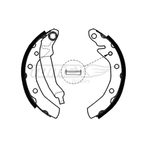 Sada brzdových čeľustí TOMEX Brakes TX 20-30