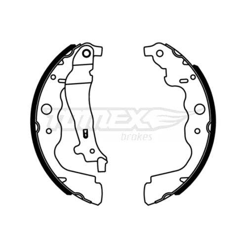 Sada brzdových čeľustí TOMEX Brakes TX 22-18