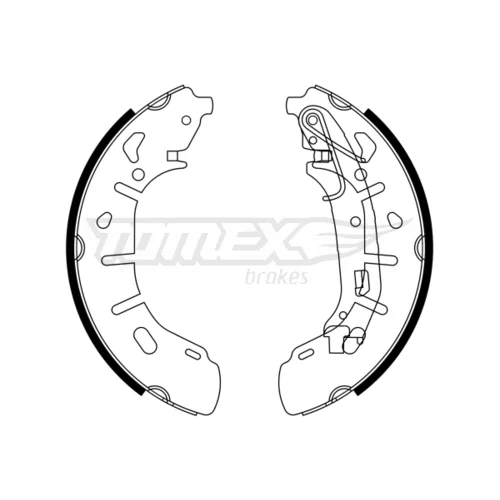 Sada brzdových čeľustí TOMEX Brakes TX 23-21