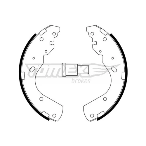 Sada brzdových čeľustí TOMEX Brakes TX 23-44