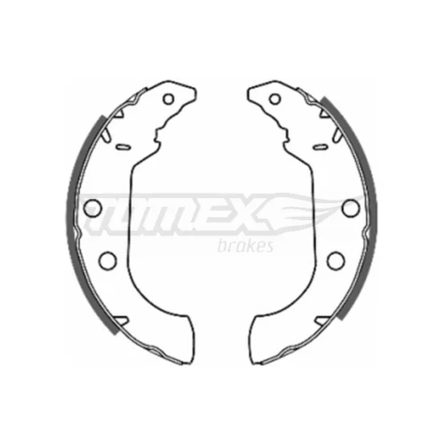 Sada brzdových čeľustí TOMEX Brakes TX 20-67